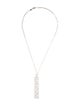 Suzanne Kalan 18K 1.26ctw Diamond Long Rectangle Pendant Necklace