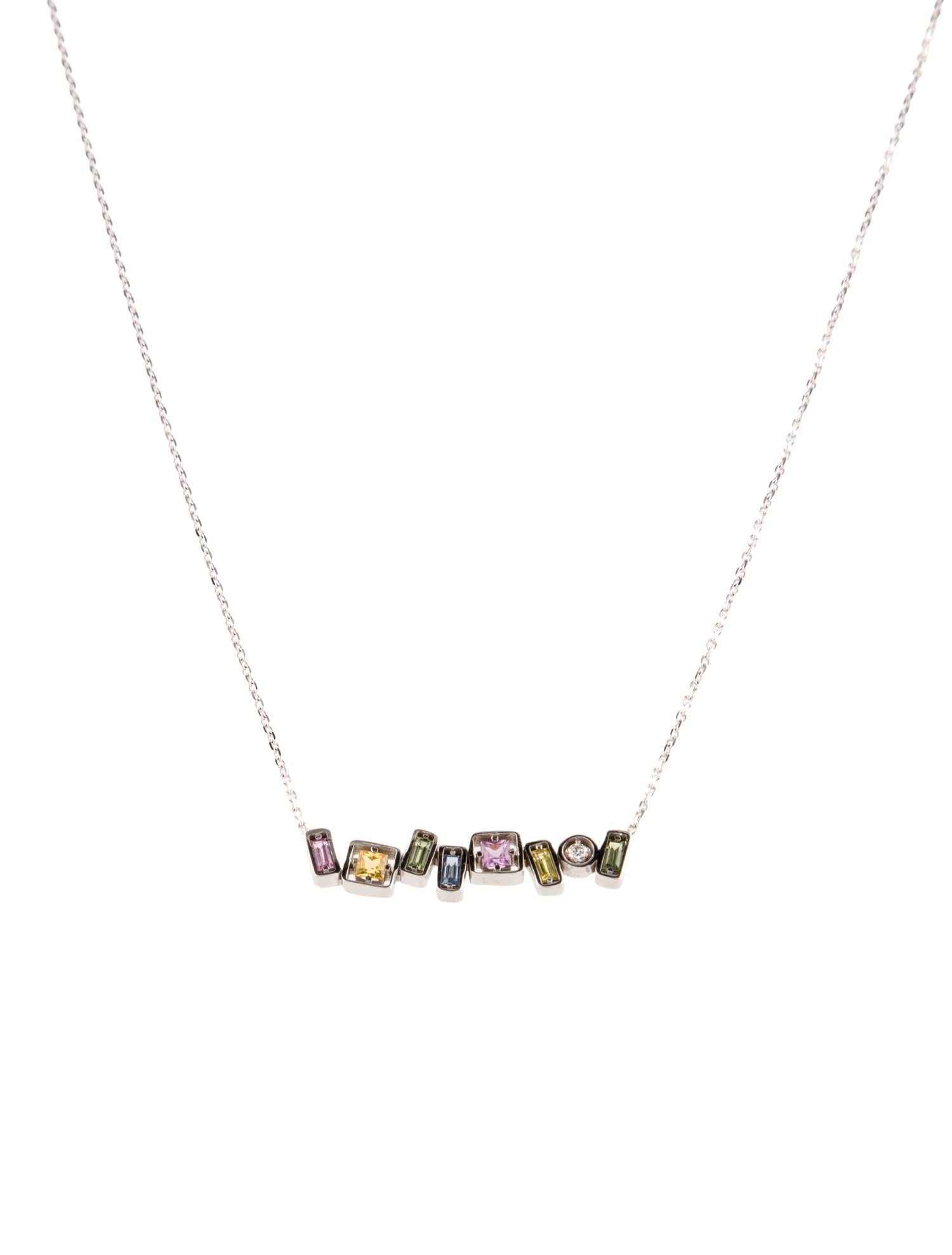 Suzanne Kalan 18K Sapphire & Diamond Pendant Necklace