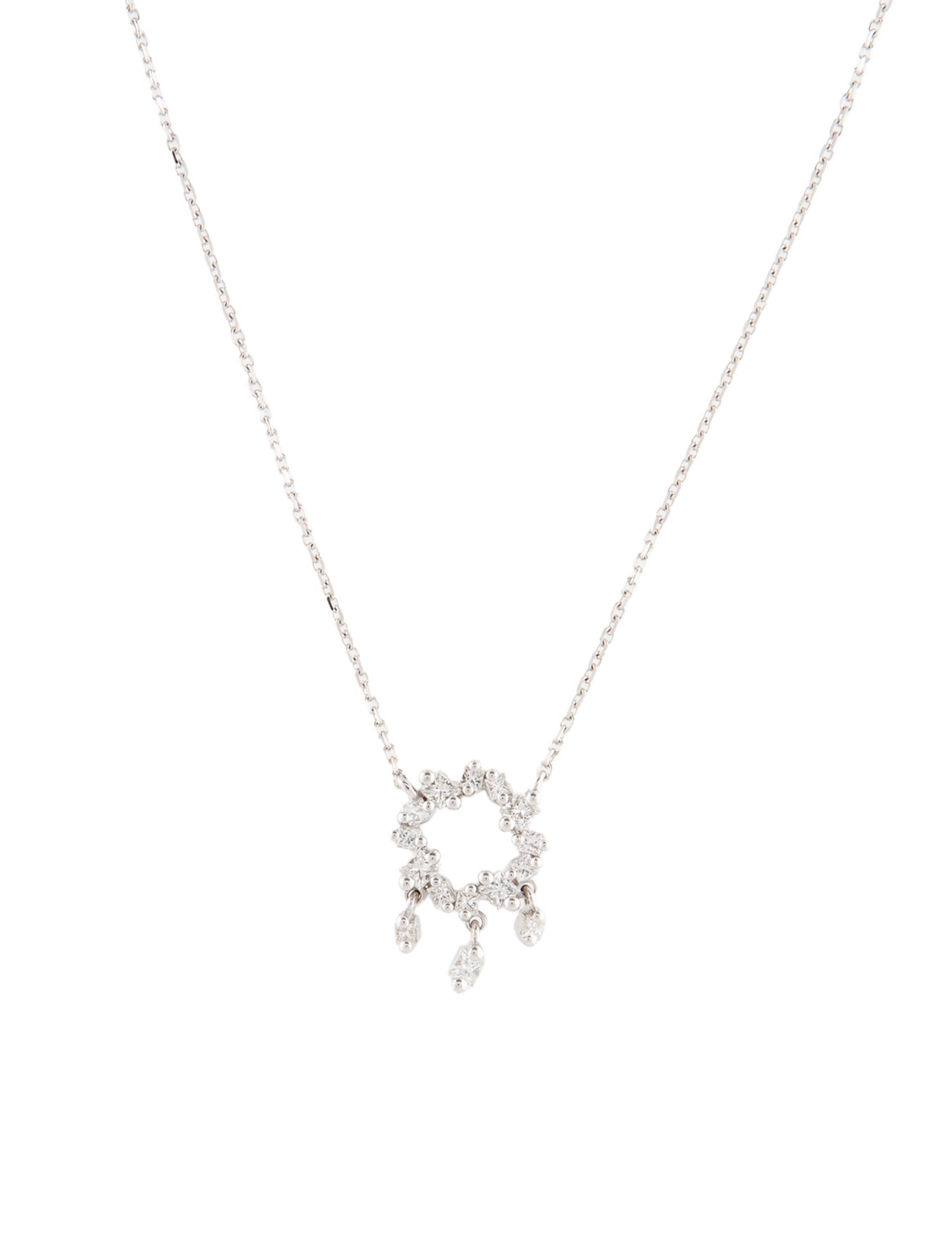Suzanne Kalan 18K Diamond Pendant Necklace