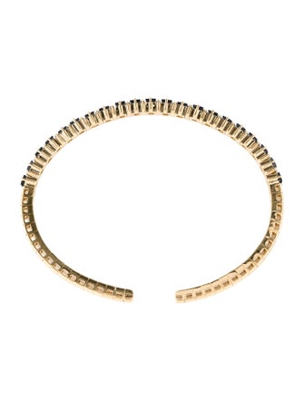 Suzanne Kalan 18K 2.20ctw Sapphire & Diamond Cuff Bracelet