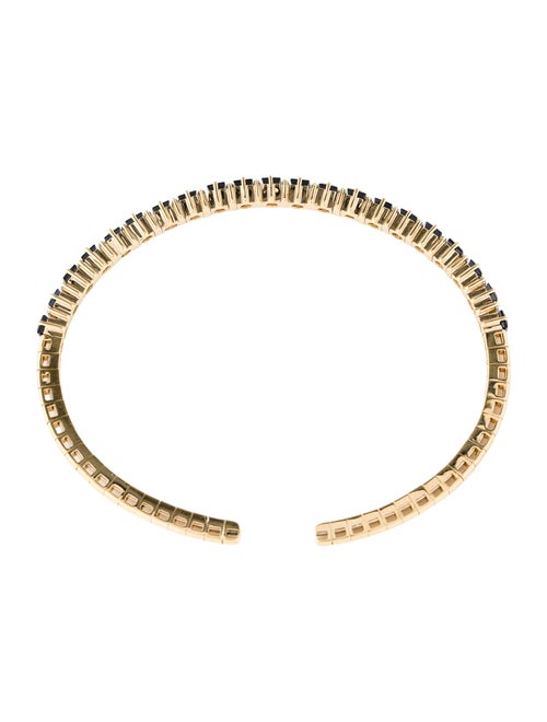 Suzanne Kalan 18K 2.20ctw Sapphire & Diamond Cuff Bracelet