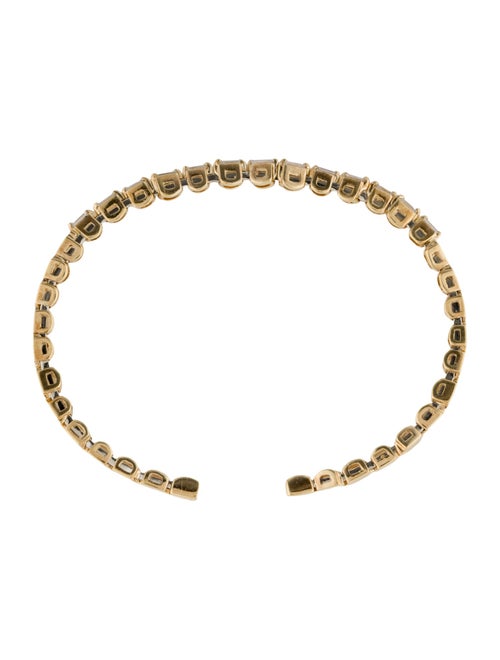 Suzanne Kalan 18K Diamond Bold Thin Cuff bracelet