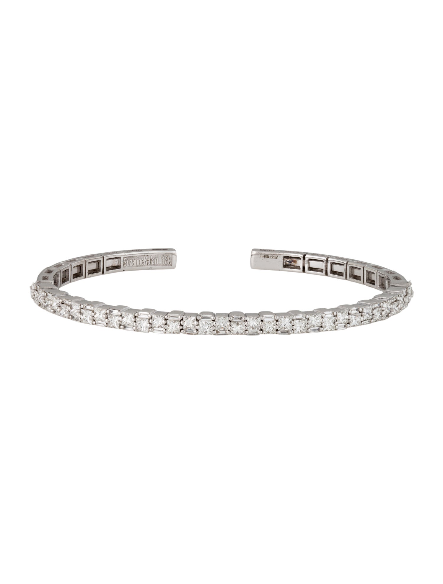 Suzanne Kalan 18K 1.97ctw Diamond Cuff Bangle