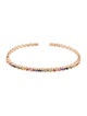 Suzanne Kalan 18K 1.15ctw Sapphire Mini Rainbow Cuff Bracelet