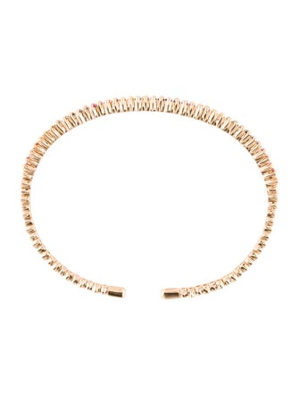 Suzanne Kalan 18K 1.15ctw Sapphire Mini Rainbow Cuff Bracelet