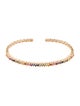 Suzanne Kalan 18K 1.15ctw Sapphire Mini Rainbow Cuff Bracelet