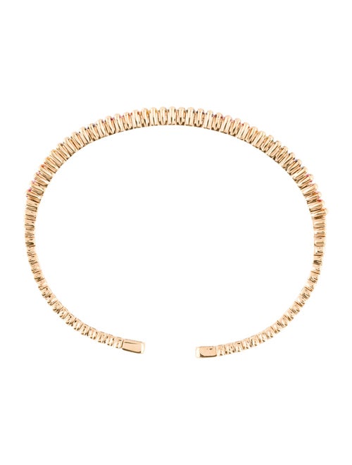 Suzanne Kalan 18K 1.15ctw Sapphire Mini Rainbow Cuff Bracelet