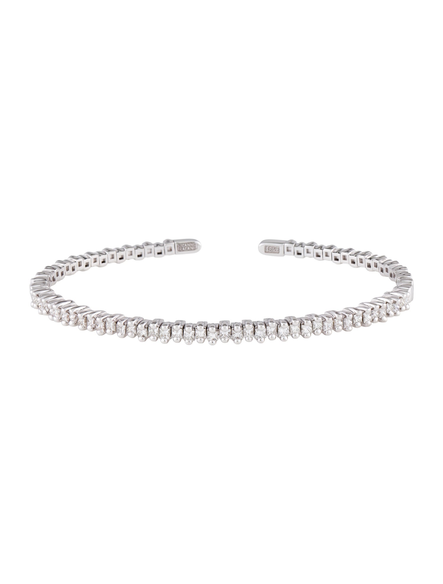 Suzanne Kalan 18K Diamond Mini Princess Bracelet
