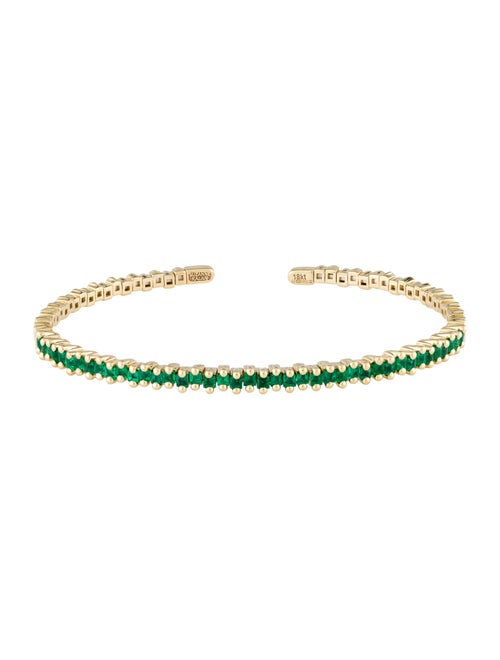 Suzanne Kalan 18K Emerald Mini Princess Cuff