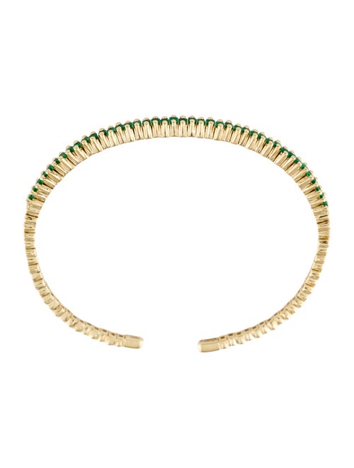 Suzanne Kalan 18K Emerald Mini Princess Cuff