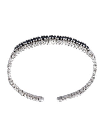 Suzanne Kalan 18K Sapphire & Diamond Short Stack Cuff