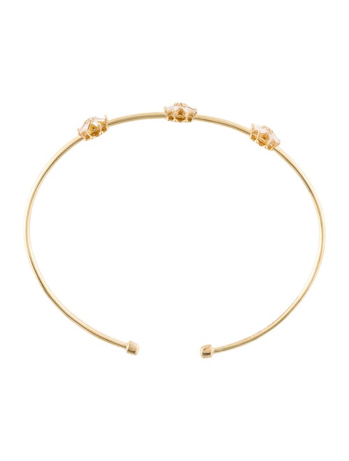 Suzanne Kalan 18K Diamond Starburst Cuff