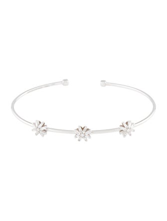 Suzanne Kalan 18K Diamond Fireworks Starburst Cuff Bracelet