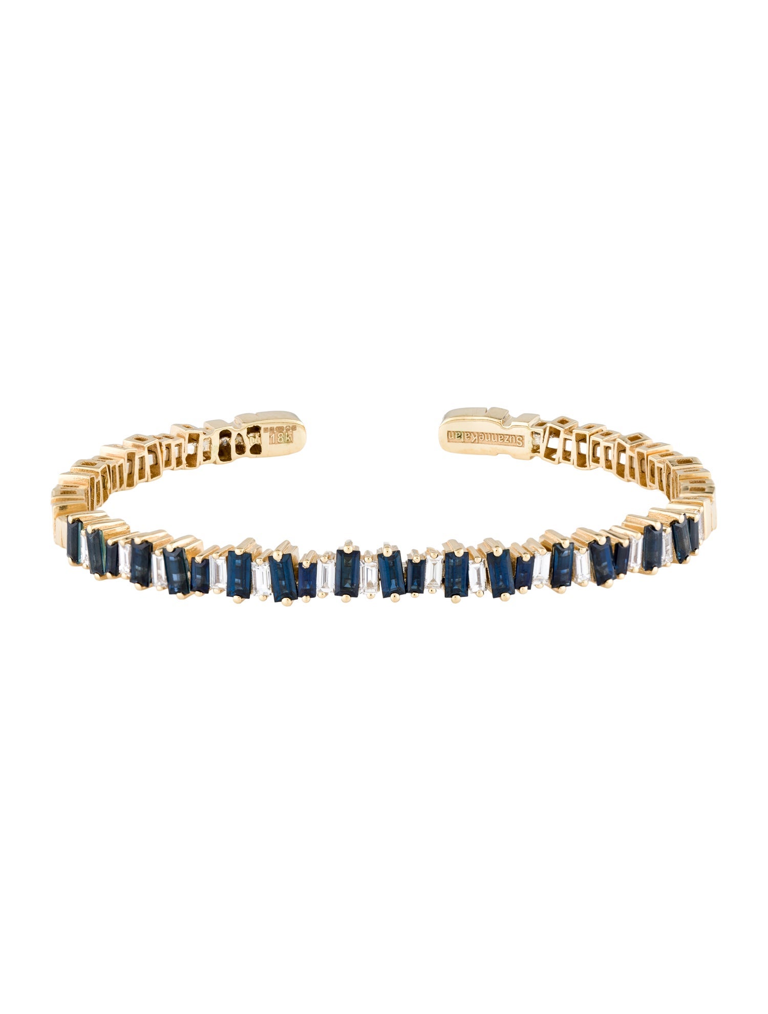 Suzanne Kalan 18K Sapphire & Diamond Fireworks Cuff