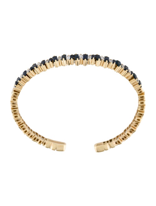 Suzanne Kalan 18K Sapphire & Diamond Fireworks Cuff