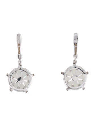 Suzanne Kalan 18K Moonstone & Diamond Wrapped Drop Earrings