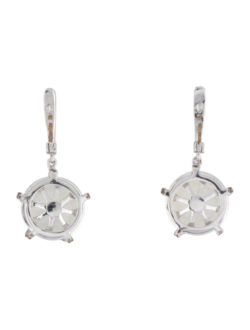 Suzanne Kalan 18K Moonstone & Diamond Wrapped Drop Earrings