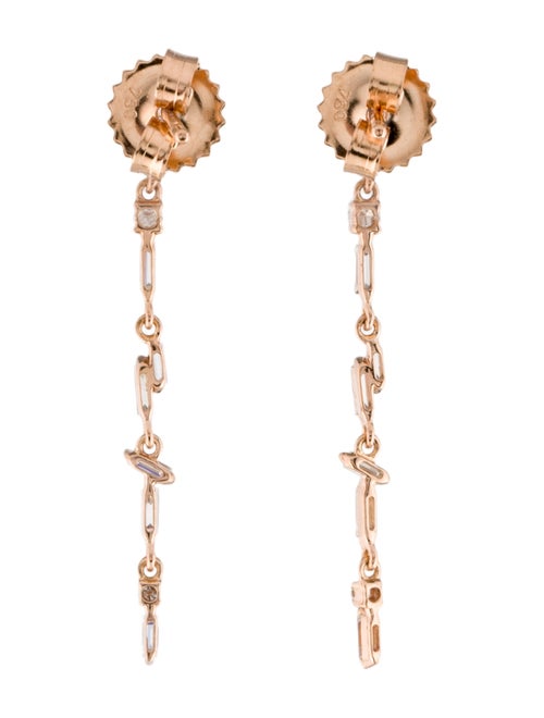 Suzanne Kalan 18K Diamond Thin Flexible Drop Earrings