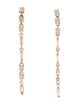 Suzanne Kalan 18K Diamond Thin Flexible Drop Earrings