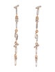 Suzanne Kalan 18K Diamond Thin Flexible Drop Earrings