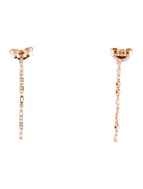 Suzanne Kalan 18K Diamond Thin Flexible Drop Earrings