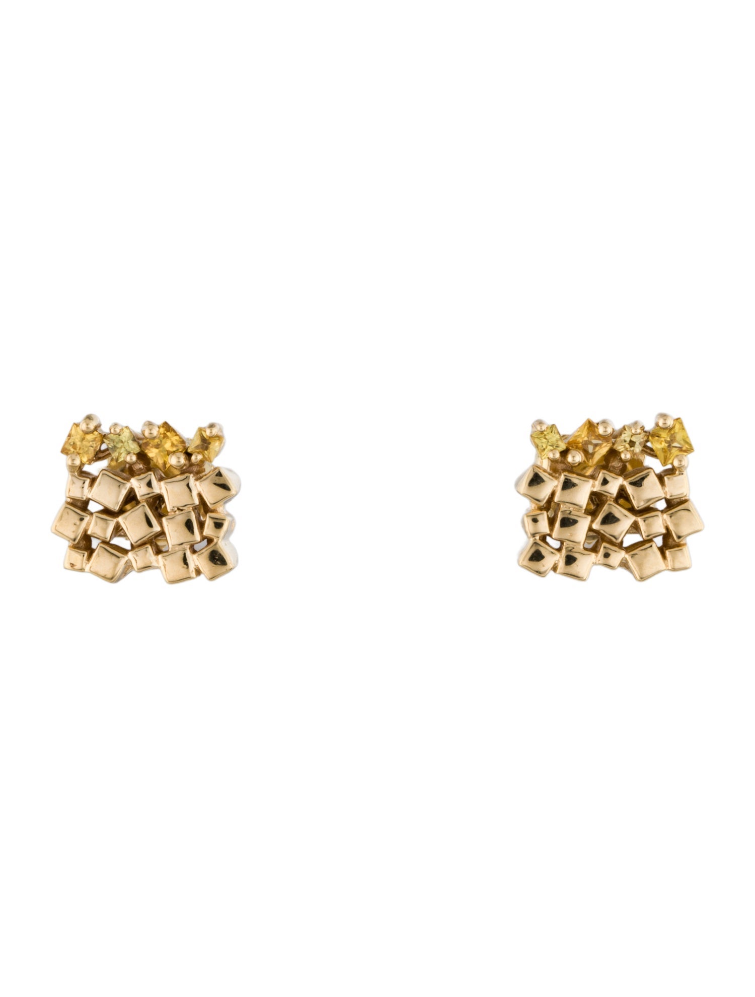 Suzanne Kalan 18K Sapphire 'One of A Kind' Stud Earrings