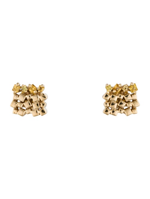 Suzanne Kalan 18K Sapphire 'One of A Kind' Stud Earrings