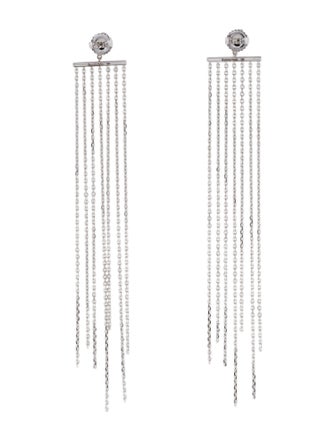 Suzanne Kalan 18K Diamond Fringe Drop Earrings