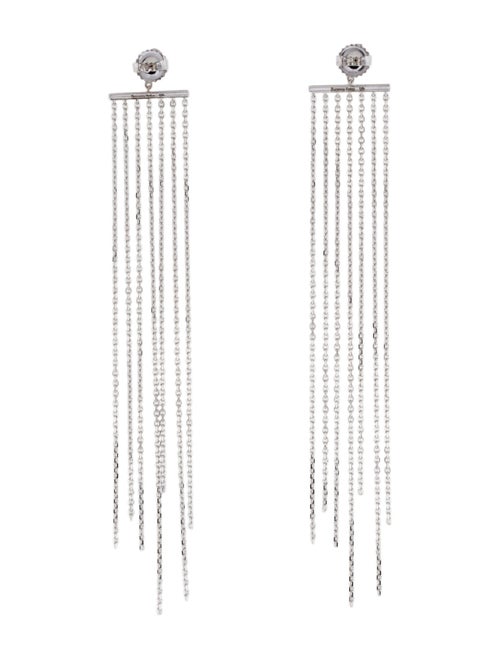 Suzanne Kalan 18K Diamond Fringe Drop Earrings