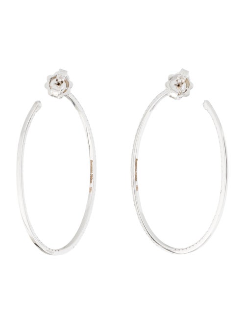 Suzanne Kalan 18K Diamond Oval Shape Inside-Out Sides hoop Earrings