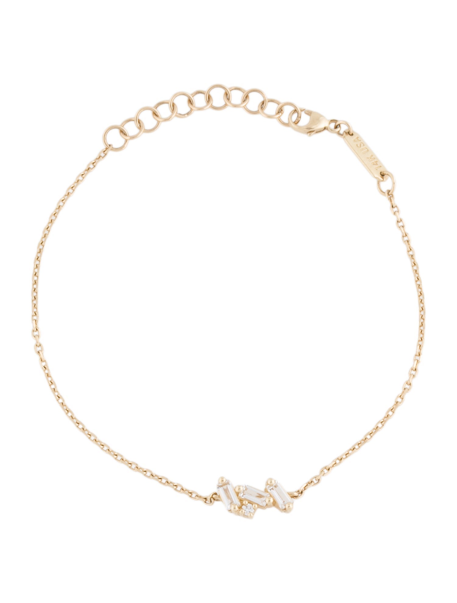 Suzanne Kalan 14K Topaz & Diamond Amalfi Charm Bracelet