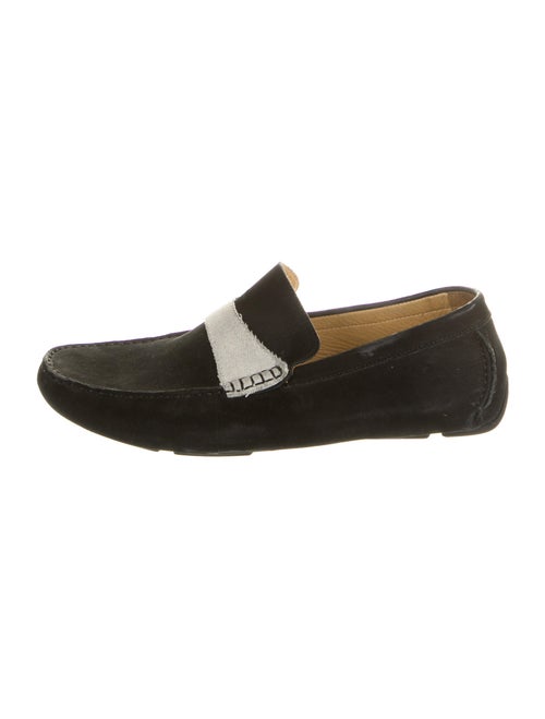 Saks Fifth Avenue Suede Drivers Black