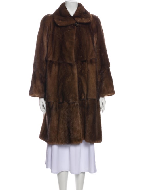 Saks Fifth Avenue Fur Coat Brown