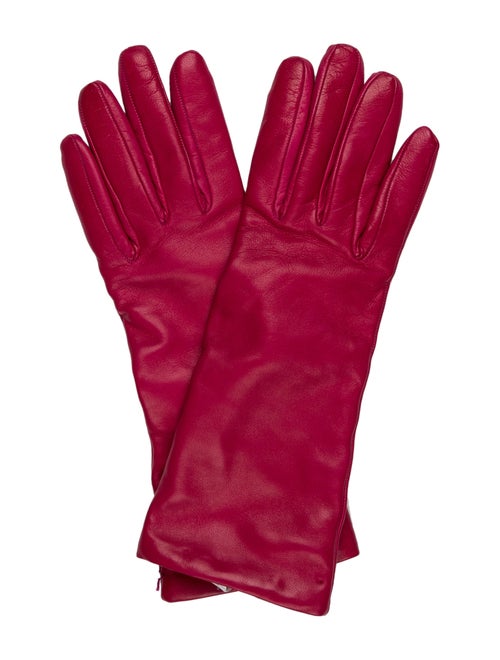 Saks Fifth Avenue Leather Wrist Gloves