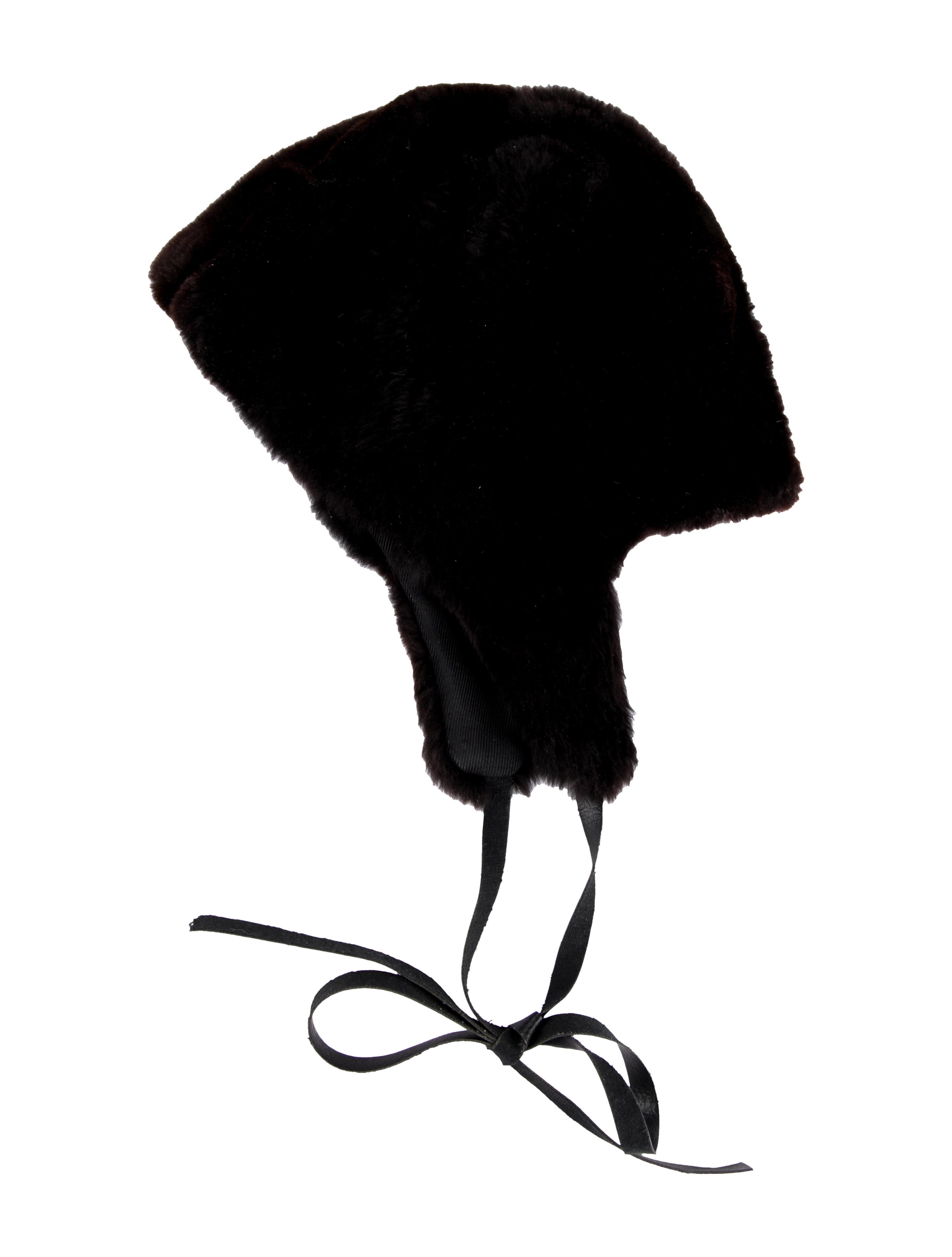 Saks Fifth Avenue Vintage Rabbit Fur Hat Brown Hats, Accessories