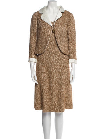 Saks Fifth Avenue Suits and Sets Vintage Late 1960's - Early 1970's Dress Set M