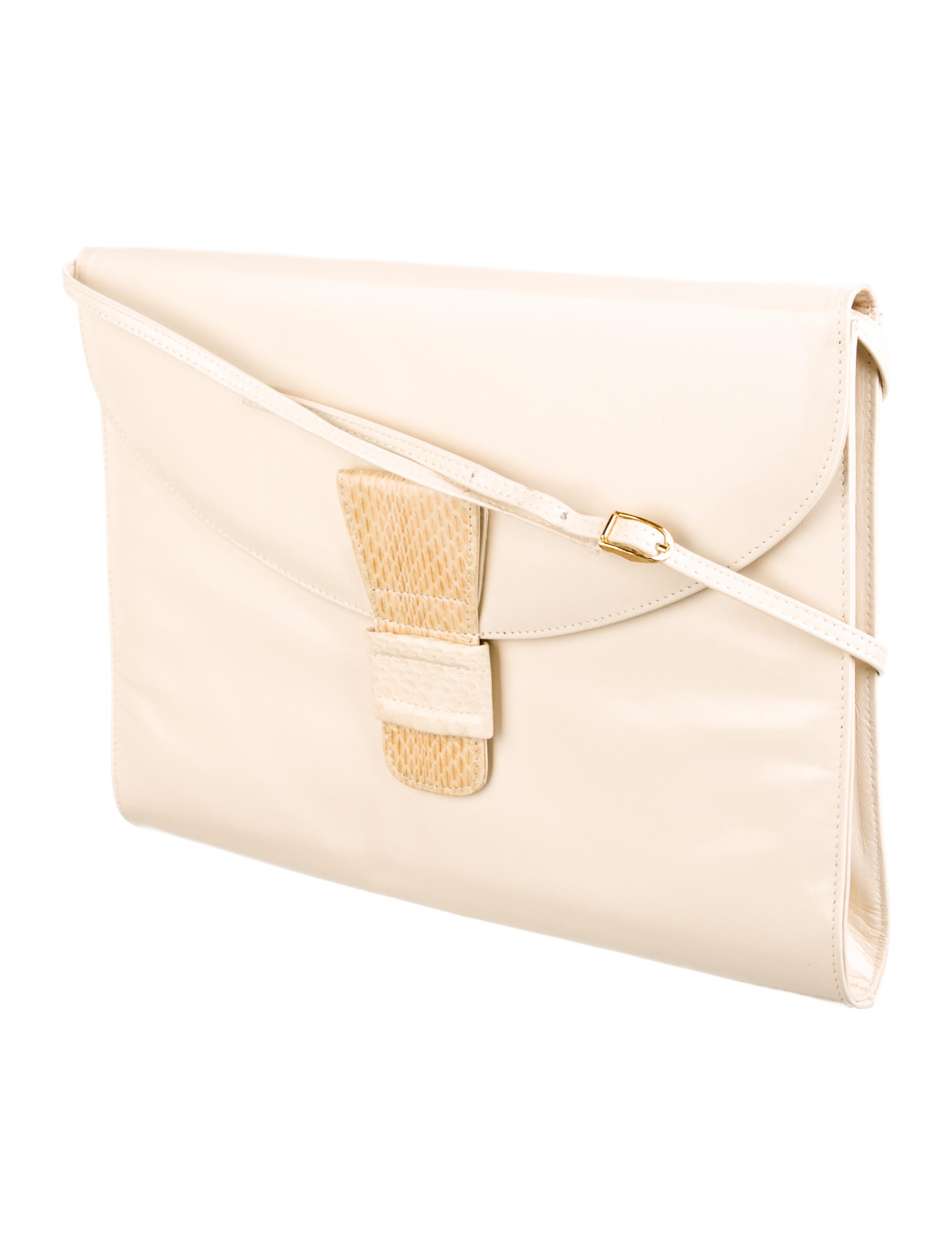 Saks Fifth Avenue Leather Crossbody Bag Neutrals Crossbody Bags