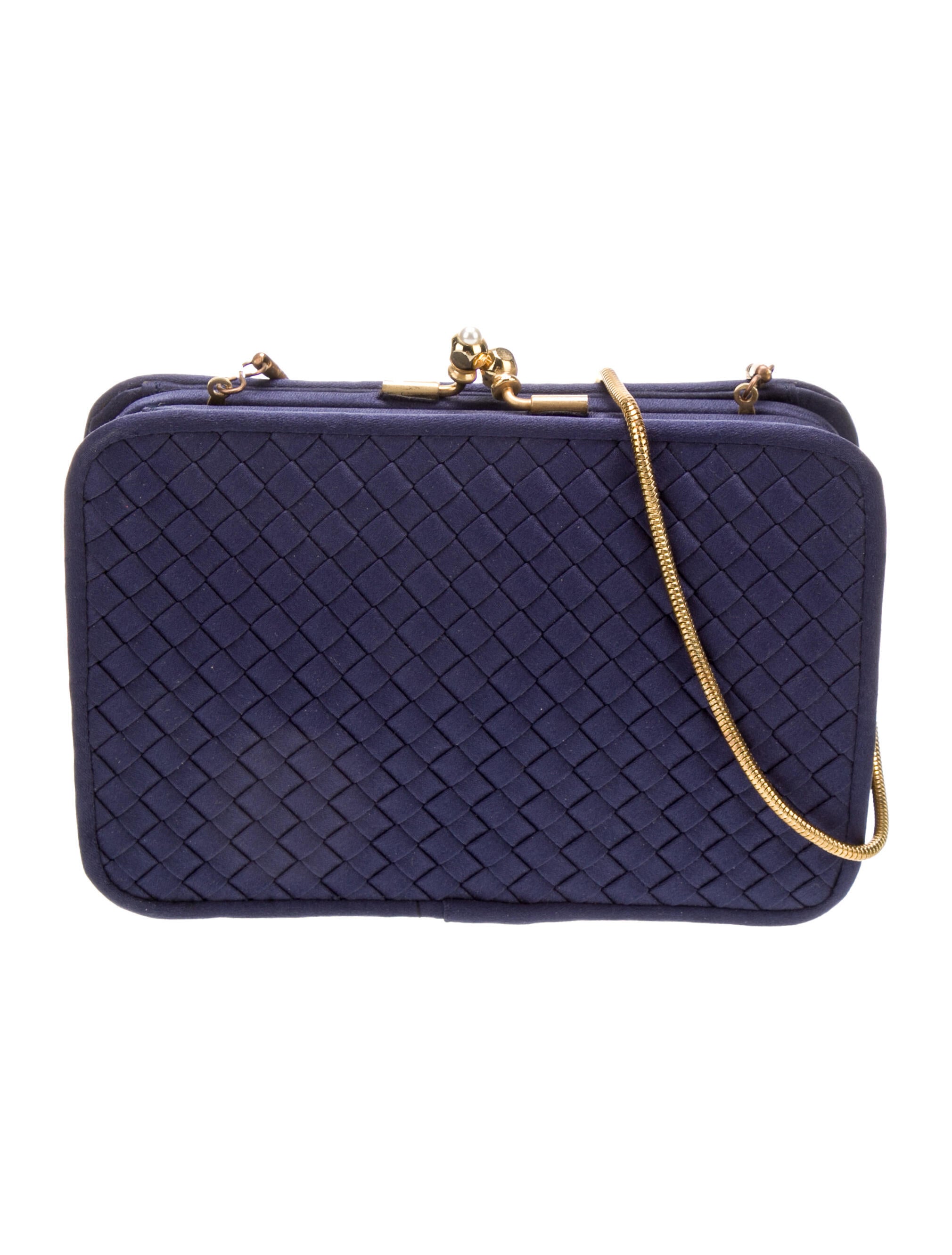 Saks Fifth Avenue Satin Crossbody Bag Blue Crossbody Bags, Handbags