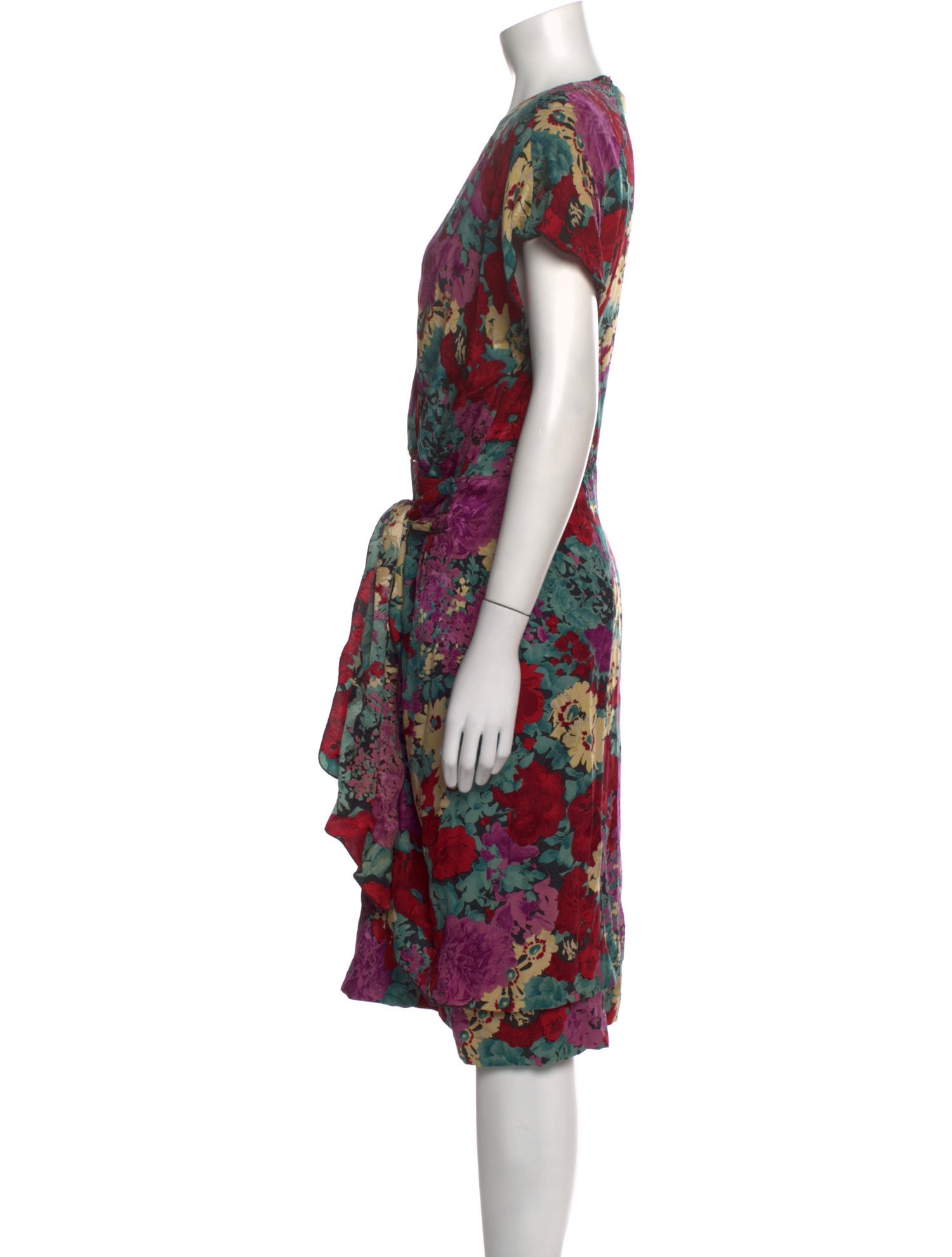Saks Fifth Avenue Floral Print Midi Length Dress