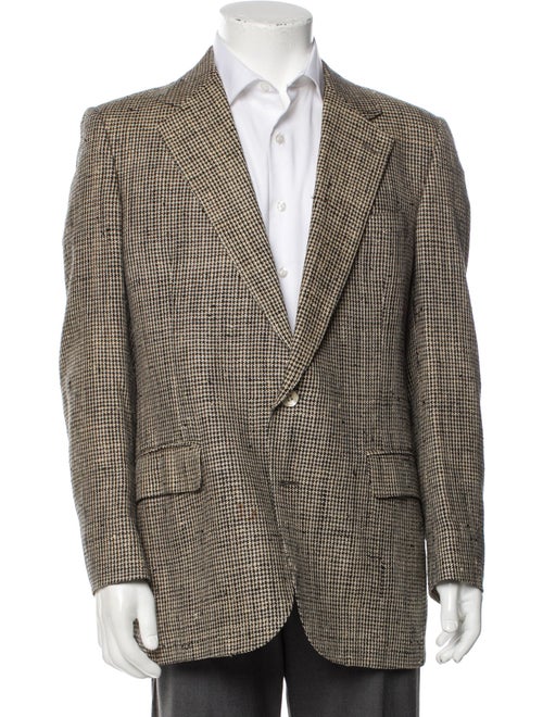 Saks Fifth Avenue Houndstooth Print Blazer