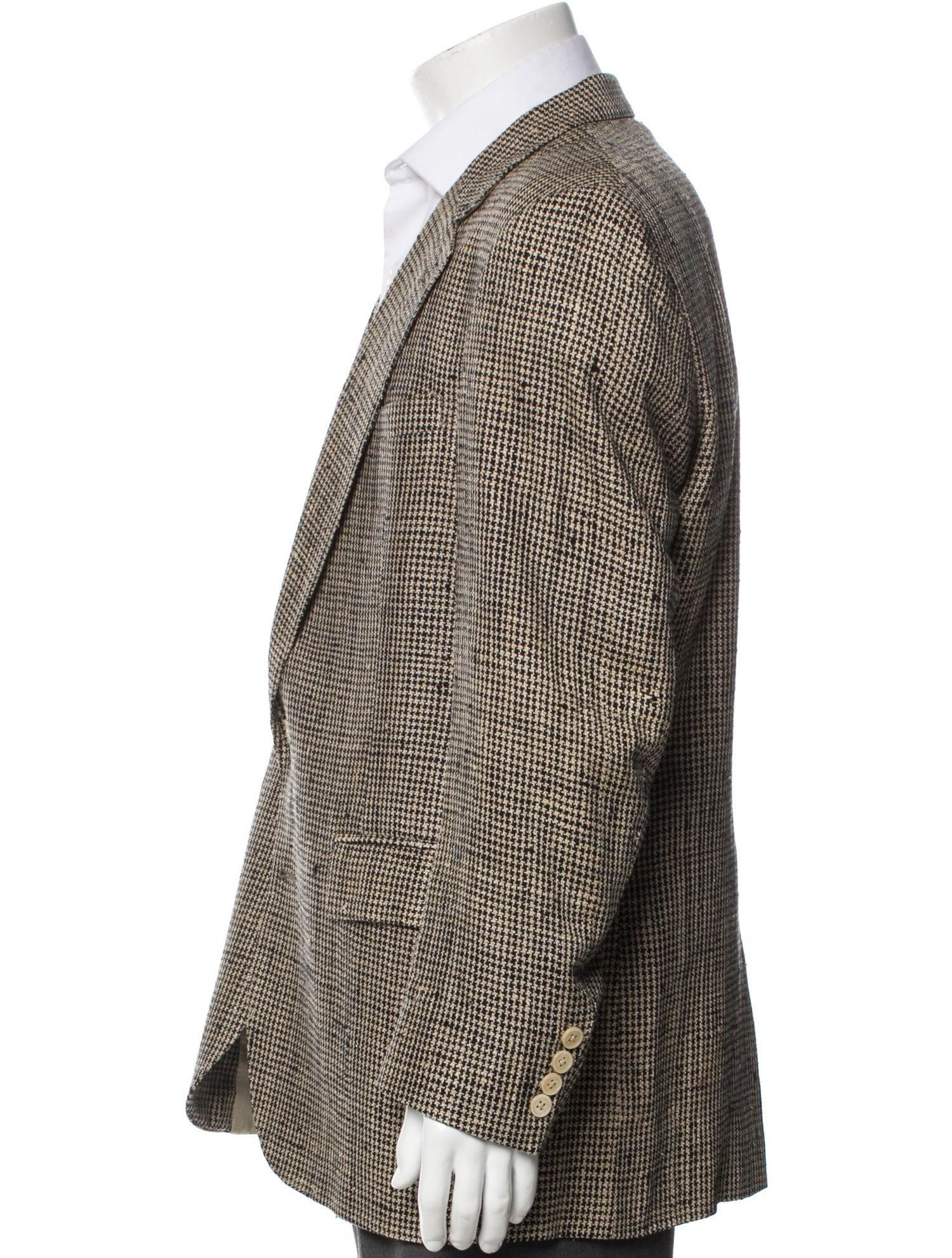 Saks Fifth Avenue Houndstooth Print Blazer