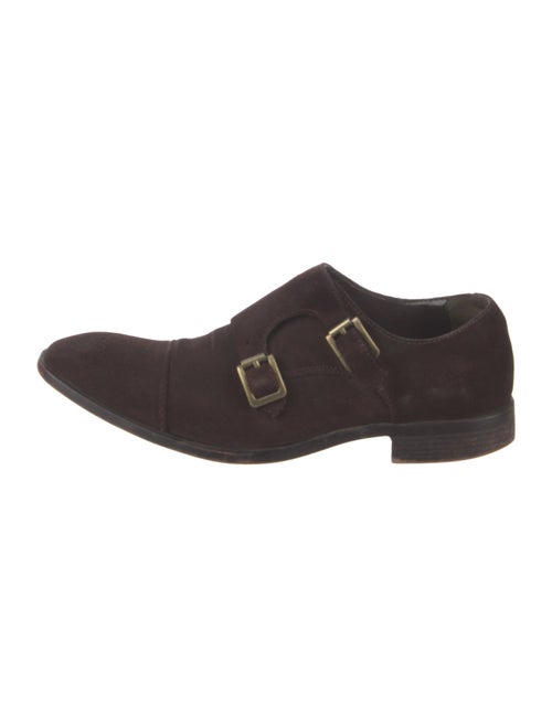 Saks Fifth Avenue Suede Monk Straps
