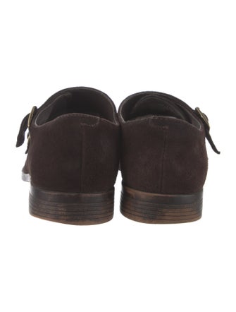 Saks Fifth Avenue Suede Monk Straps