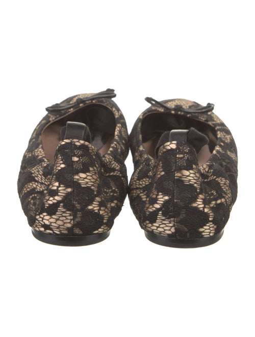 Saks Fifth Avenue Lace Animal Print Ballet Flats