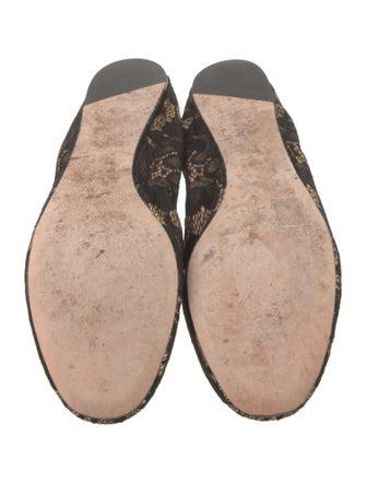 Saks Fifth Avenue Lace Animal Print Ballet Flats