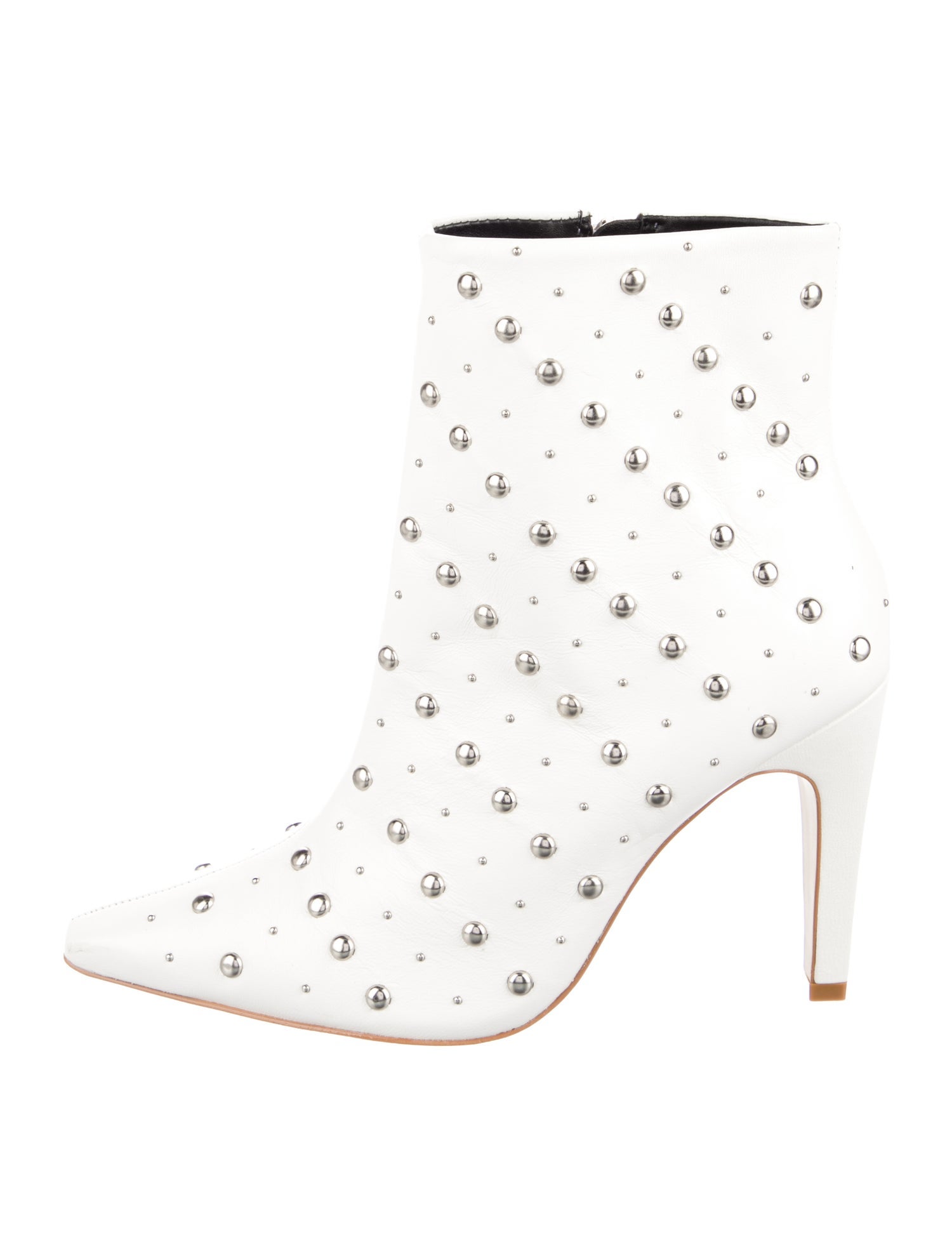 Saks Fifth Avenue Leather Studded Accents Boots