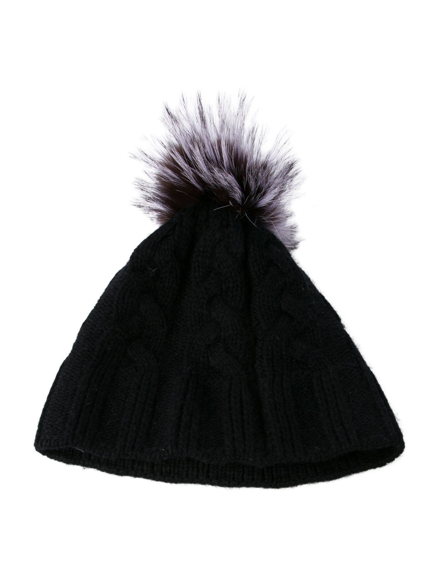 Saks Fifth Avenue Beanie fox furTrim