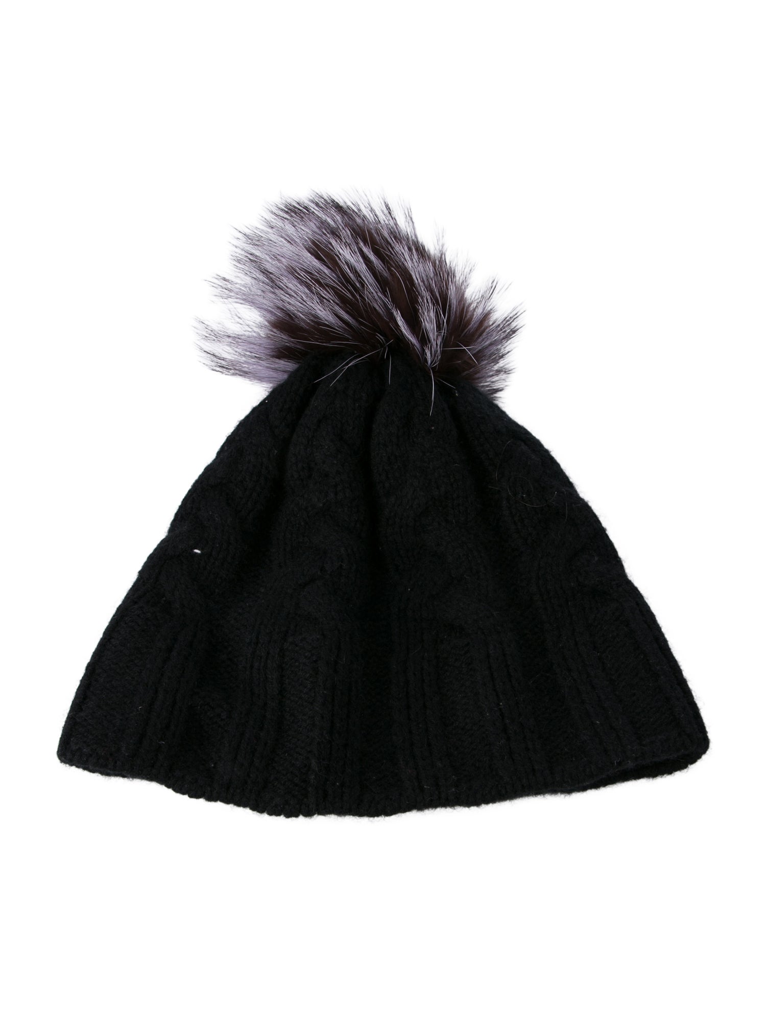 Saks Fifth Avenue Beanie fox furTrim