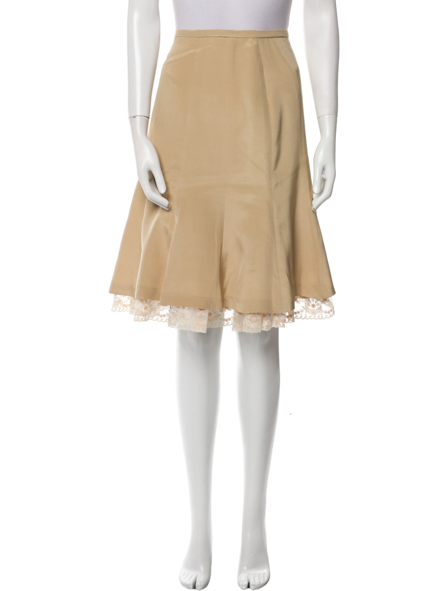 Saks Fifth Avenue Silk Knee-Length Skirt