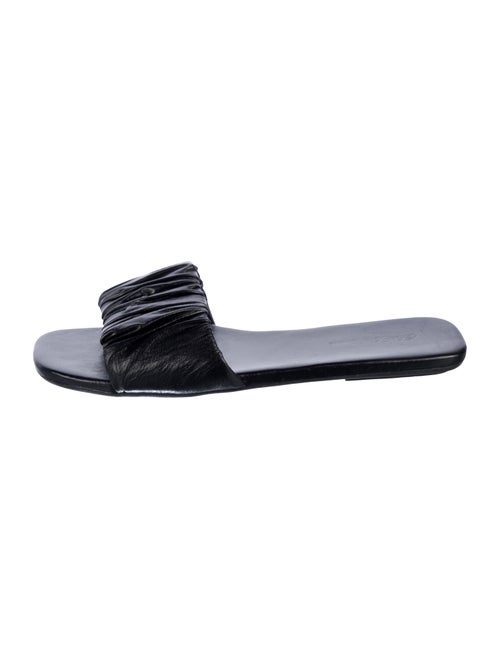 Saks Fifth Avenue Leather Slides